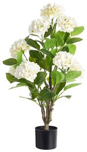 Umělá rostlina HORTENSIUM 90 cm Bílá
