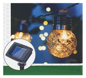 LED Solární venkovní řetěz 10xLED/1,2V 300 mAh 2,2 m IP44