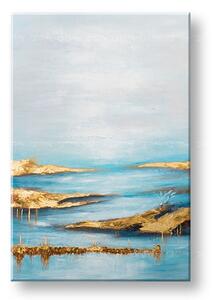 Malovaný obraz na stěnu ABSTRAKT 1 díl - 80x120 cm - 80×120 cm / Klasický 2 cm
