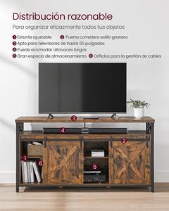 VASAGLE TV stolek Industry - 147x76x40 cm