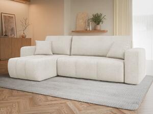 Rohová rozkládací sedačka Larow Boucle, Potah: Coral 65 5903211452062