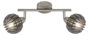 Briloner 2852- 026 - Bodové svítidlo RETRO 2xE14/5,5W/230V kaučukovník