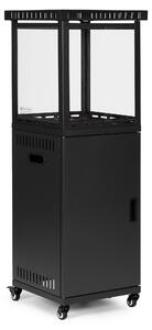 MultiGarden FPS-B-02 Terasový plynový ohřívač se skleněným krytem, 13 kW, černý