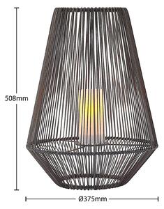 Lindby Kaati LED solární lucerna, 37 cm
