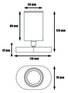 Bodové svítidlo KINIA 1xGU10/30W/230V bílá