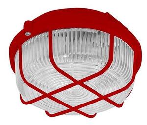 Venkovní stropní svítidlo 1xE27/100W/230V červená IP44