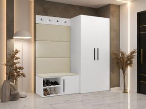 Předsíňová sestava Hekurt I, Barva: bílá, Barva látek:: Manila 02 5903211431722
