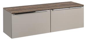 Comad Koupelnová skříňka pod deskové umyvadlo set Santa Fe Taupe 160 šedohnědá/dub santa fe