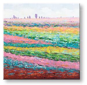 Malovaný obraz na stěnu KRAJINA 1 díl - 70x70 cm - 70×70 cm / Premium 4 cm