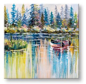 Malovaný obraz na stěnu KRAJINA 1 díl - 60x60 cm - 60×60 cm / Klasický 2 cm