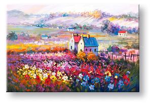 Malovaný obraz na stěnu KRAJINA 1 díl - 90x60 cm - Klasický 2 cm