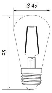 LED Žárovka LEDSTAR CLASIC ST45 E27/2W/230V 3000K