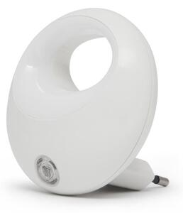LED Orientační svítidlo se senzorem do zásuvky LED/1W/230V bílá