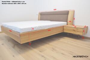Levitující postel Pisila Velikost matrace (Š x D): 200 x 200 (cm)