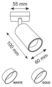 Nástěnné bodové svítidlo MARIBEL 1xGU10/10W/230V bílá