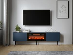 TV skříňka s krbem Tuxano 200 EF, Barva: indigo 5903211479151