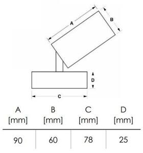 Bodové svítidlo DEZ 1xGU10/30W/230V černá