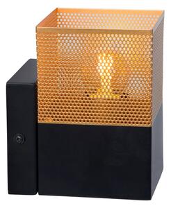 Lucide 21223/01/02 - Nástěnné svítidlo RENATE 1xE27/40W/230V zlatá/černá
