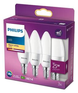 SADA 3x LED Žárovka Philips B35 E14/4W/230V 2700K