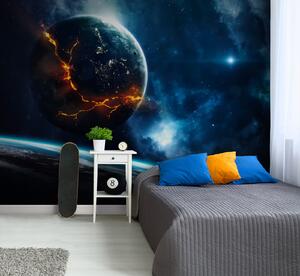 Fototapeta Planeta s trhlinou v zemi, Designové fototapety na zeď, Populární fototapety, u72641 - Tapeko.co.cz