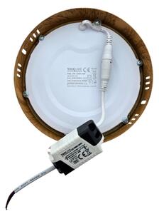 LED Stropní svítidlo RING LED/12W/230V 4200K pr. 16 cm hnědá