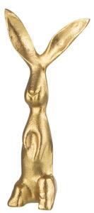 Zlatý raw kovový zajíc Rabbit gold S - 10*5*20cm