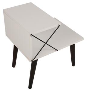 Noční stolek CROSS bílá