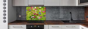 Dekorační panel sklo Plolní květiny pksh-169402975
