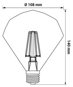 LED Žárovka CRYSTAL E27/4W/230V 2200K