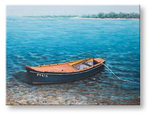 Malovaný obraz na stěnu LOĎ 1 díl - 120x90 cm - 120×90 cm / Premium 4 cm