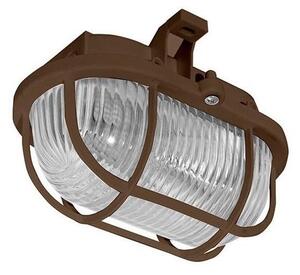 Venkovní stropní svítidlo OVAL 1xE27/60W/230V IP44 hnědá