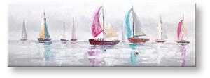 Malovaný obraz na stěnu LODE 1 díl CFAZH5842C+ME1 - 120x40 cm - 120×40 cm / Premium 4 cm