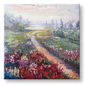 Malovaný obraz na stěnu LUKE 1-dílný 70x70 cm - 70×70 cm / Klasický 2 cm