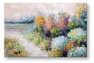 Malovaný obraz na stěnu LUKE 1 díl 90x60 cm - 90×60 cm / Premium 4 cm