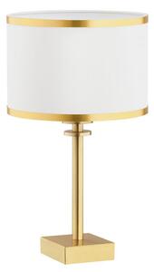 Argon 8029 - Stolní lampa ABBANO 1xE27/15W/230V mosaz/bílá AR8029