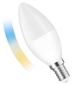 LED Stmívatelná žárovka E14/5W/230V 2700-6500K Wi-Fi Tuya