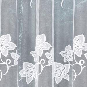 Dekorační vzorovaná záclona KARMINA LINE 160 bílá 300x160 cm MyBestHome