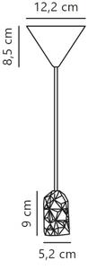 Nordlux - Napájecí kabel HANG 1xE27/40W/230V šedá/černá