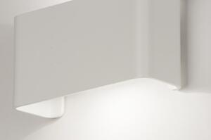 Nástěnné bílé LED svítidlo Laura W (Hliníkové minimalistické nástěnné světlo, vestavěný LED zdroj)