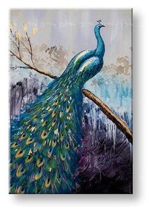 Malovaný obraz na stěnu ŘEKA 1 díl 60x90 cm - 60×90 cm / Klasický 2 cm
