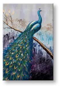 Malovaný obraz na stěnu ŘEKA 1 díl 60x90 cm - 60×90 cm / Klasický 2 cm