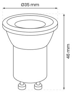 LED Žárovka GU10-MR11/3W/230V 3000K