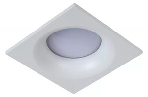 Lucide 09924/01/31 zápustné bodové svítidlo Ziva 1x50W | GU10 | IP44 - koupelnové, bílá, čtverec