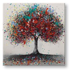 Malovaný obraz na stěnu STROM 1 díl - 60x60 cm - 60×60 cm / Klasický 2 cm