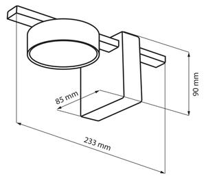 LED Nástěnné svítidlo JOY 1xGX53/6W/230V černá