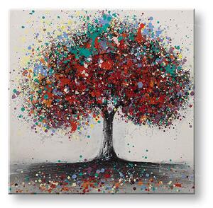 Malovaný obraz na stěnu STROM 1 díl - 60x60 cm - 60×60 cm / Klasický 2 cm