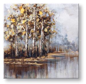 Malovaný obraz na stěnu STROMY 1 díl - 60x60 cm - 60×60 cm / Klasický 2 cm