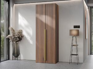 Dvoudveřová šatní skříň Lotsi 2D, Barvy: ořech warmia 5903211530173