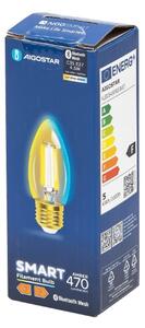 LED Žárovka FILAMENT C35 E27/4,5W/230V 2700-6500K - Aigostar