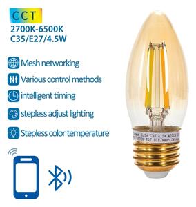 LED Žárovka FILAMENT C35 E27/4,5W/230V 2700-6500K - Aigostar